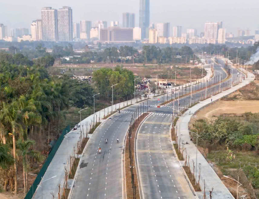 Hà Nội: Thông xe gần 2km đường Lê Quang Đạo kéo dài trước tết Nguyên đán- Ảnh 1. Hà Nội: Thông xe gần 2km đường Lê Quang Đạo kéo dài trước tết Nguyên đán- Ảnh 1.