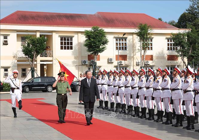 Tổng Bí thư Tô Lâm thăm và làm việc với Công an tỉnh Bình Phước- Ảnh 1. Tổng Bí thư Tô Lâm thăm và làm việc với Công an tỉnh Bình Phước- Ảnh 1.