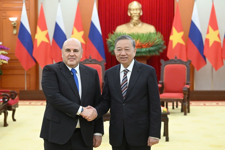 Tổng Bí thư Tô Lâm tiếp Thủ tướng Liên bang Nga Mikhail Mishustin- Ảnh 1. Tổng Bí thư Tô Lâm tiếp Thủ tướng Liên bang Nga Mikhail Mishustin- Ảnh 1.