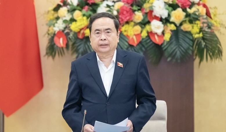 Chủ tịch Quốc hội Trần Thanh Mẫn phát biểu khai mạc Phiên họp 41 của Ủy ban Thường vụ Quốc hội. Ảnh: Quochoi.vn