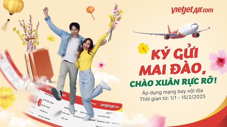 Vietjet nhận vận chuyển mai, đào dịp Tết- Ảnh 2. Vietjet nhận vận chuyển mai, đào dịp Tết- Ảnh 2.
